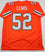 Ray Lewis Autographed Orange College Style Jersey - Beckett Auth *2