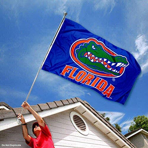 College Flags & Banners Co. Florida Gators Blue Flag and USA 3x5 Flag Set