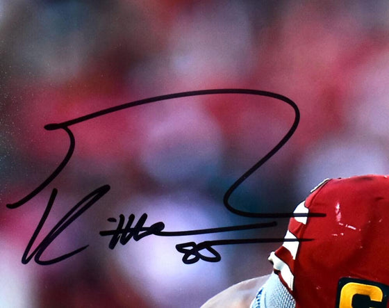 George Kittle Autographed 49ers 16x20 Close UP Photo-Beckett W Hologram Black