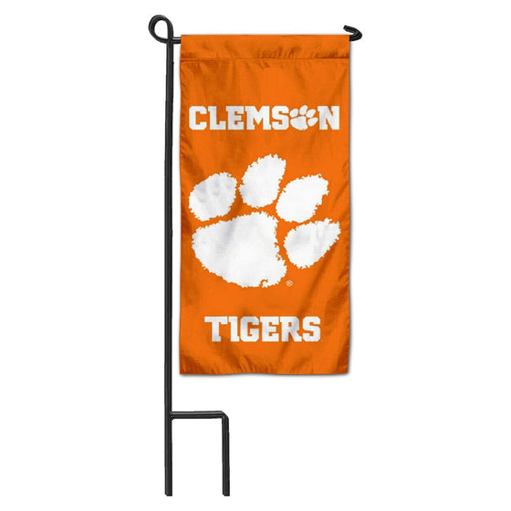 College Flags & Banners Co. Clemson Tigers Mini Garden and Flower Pot Flag Topper