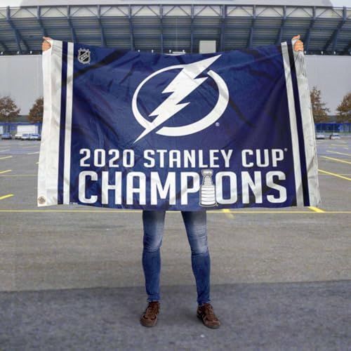 WinCraft Tampa Bay Lightning 2020 Champions Outdoor Flag 3x5 Banner