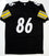 Hines Ward Autographed Black Pro Style Jersey- Beckett Witnessed *6