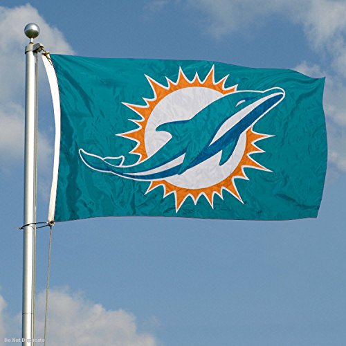 WinCraft Miami Dolphins Embroidered Nylon Flag