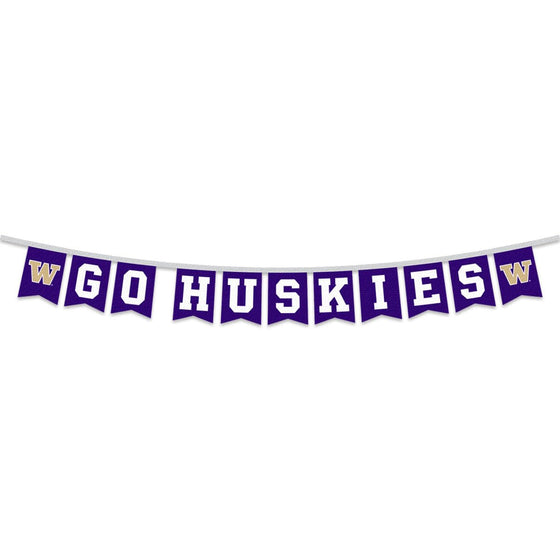 Washington Huskies Banner String Pennant Flags