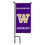 College Flags & Banners Co. Washington Huskies Mini Garden and Flower Pot Flag Topper