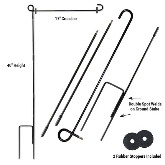 WinCraft Washington Commanders Garden Flag and Flagpole Mount