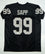 Warren Sapp Autographed Black Pro Style Jersey HOF- JSA Witness Auth *Vert HOF