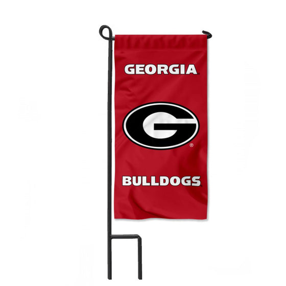 College Flags & Banners Co. Georgia Bulldogs Mini Garden and Flower Pot Flag Topper