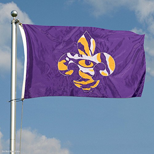 College Flags & Banners Co. LSU Tigers Embroidered and Stitched Nylon Flag