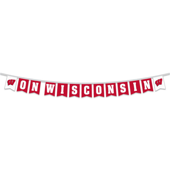 Wisconsin Badgers Banner String Pennant Flags