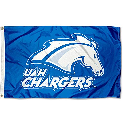 College Flags & Banners Co. Alabama Huntsville Chargers Flag and USA 3x5 Flag Set