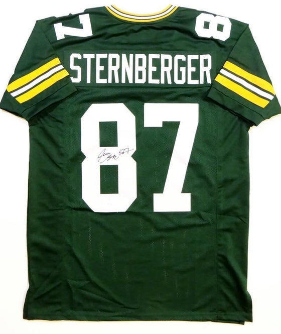 Jace Sternberger Autographed Green Pro Style Jersey- JSA Witnessed Auth *8