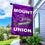 Mount Union Raiders Logo Double Sided House Flag with Flag Pole Set