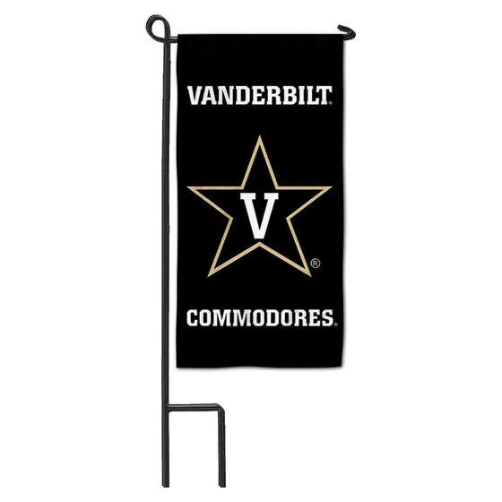 College Flags & Banners Co. Vanderbilt Commodores Mini Garden and Flower Pot Flag Topper