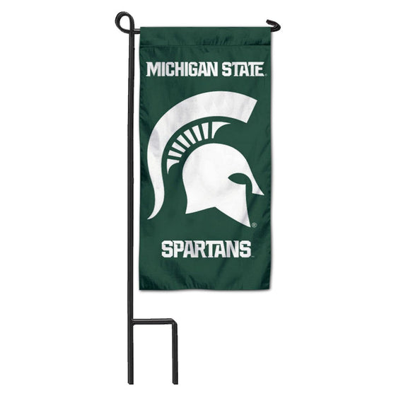 College Flags & Banners Co. Michigan State Spartans Mini Garden and Flower Pot Flag Topper