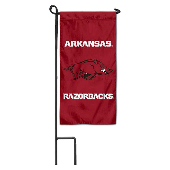 College Flags & Banners Co. Arkansas Razorbacks Mini Garden and Flower Pot Flag Topper