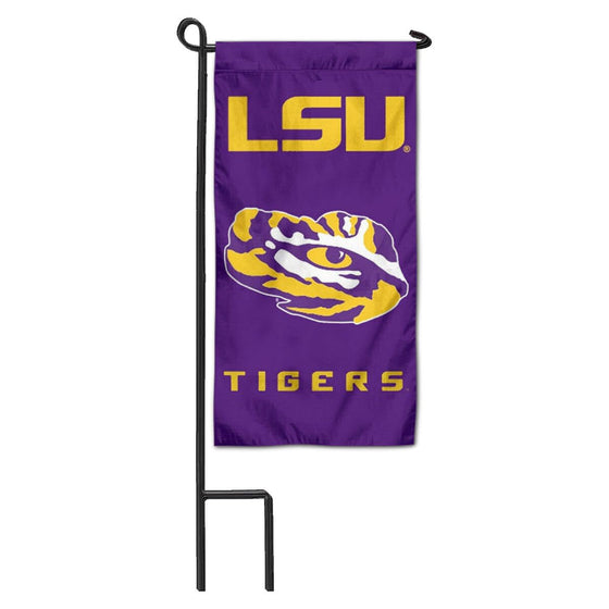 College Flags & Banners Co. Louisiana State LSU Tigers Mini Garden and Flower Pot Flag Topper