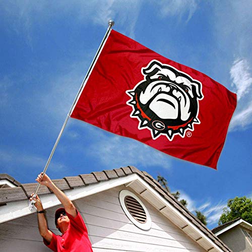 College Flags & Banners Co. Georgia Bulldogs Red Dawgs and USA 3x5 Flag Set