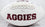 Michael Bennett Autographed Texas A&M Aggies Logo Football- JSA W Auth