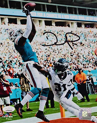 DeVante Parker Autographed Miami Dolphins 8x10 TD Catch Photo - JSA W Auth Black