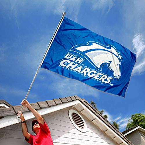 College Flags & Banners Co. Alabama Huntsville Chargers Flag and USA 3x5 Flag Set