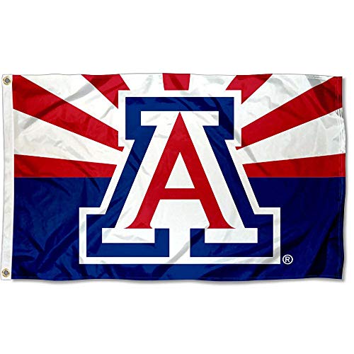 College Flags & Banners Co. Arizona Wildcats AZ State and USA Flag 3x5 Set