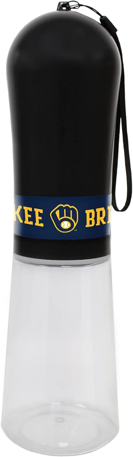 Milwaukee Brewers Baseball Pet Water Bottle