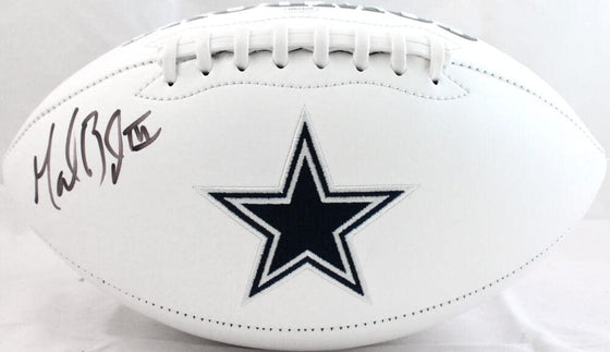 Marion Barber Autographed Cowboys Logo Football-JSA W Black