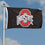 College Flags & Banners Co. Ohio State Buckeyes Embroidered and Stitched Nylon Flag