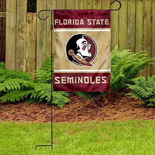 Florida State Seminoles Garden Banner Flag with Flag Pole Stand Set