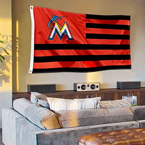 WinCraft Miami Marlins Stars and Stripes Nation 3x5 Flag