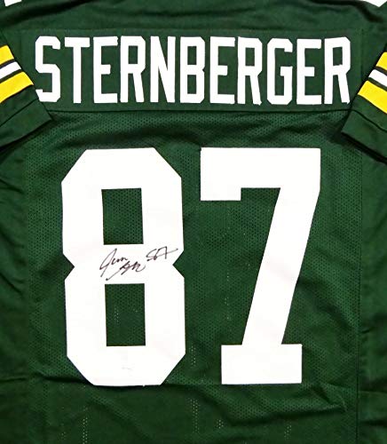 Jace Sternberger Autographed Green Pro Style Jersey- JSA Witnessed Auth *8