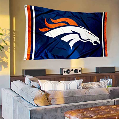 Denver Broncos Logo Banner and Tapestry Wall Tack Pads