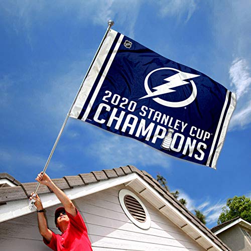 WinCraft Tampa Bay Lightning 2020 Champions Outdoor Flag 3x5 Banner