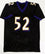 Ray Lewis Autographed Black Pro Style Jersey - Beckett Auth *2