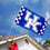 College Flags & Banners Co. Kentucky Wildcats Checkered Board and USA Flag 3x5 Set