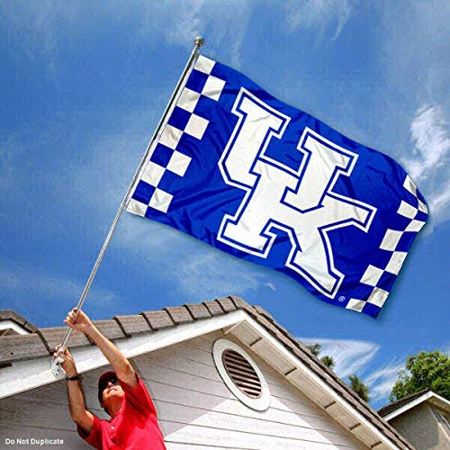 College Flags & Banners Co. Kentucky Wildcats Checkered Board and USA Flag 3x5 Set