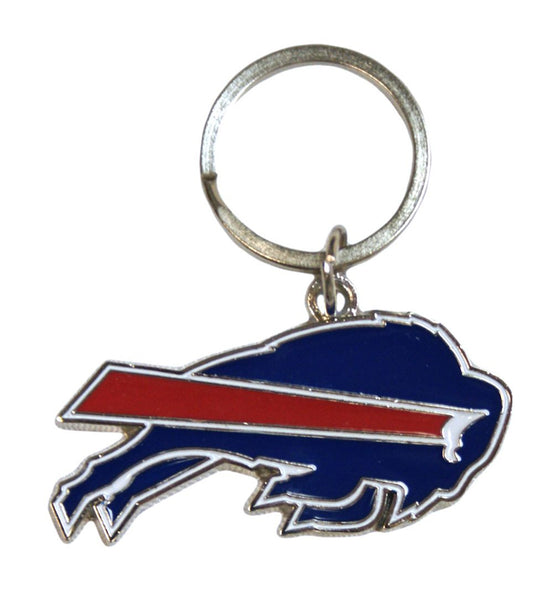 Buffalo Bills Chrome Logo Cut Keychain