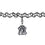 New York Yankees Necklace Knotted Choker CO