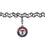 Texas Rangers Necklace Knotted Choker CO