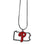 Philadelphia Phillies Necklace Chain with State Shape Charm CO