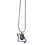 Kansas City Royals Necklace Chain with State Shape Charm CO