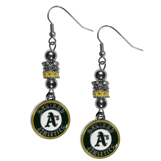 Oakland Athletics Earrings Fish Hook Post Euro Style CO