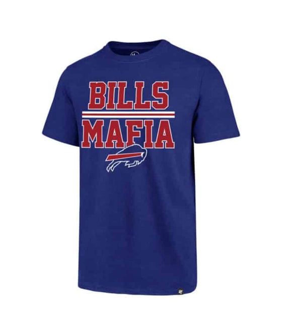 Buffalo Bills Men’s 47 Brand Mafia Blue T-Shirt Tee - 757 Sports Collectibles