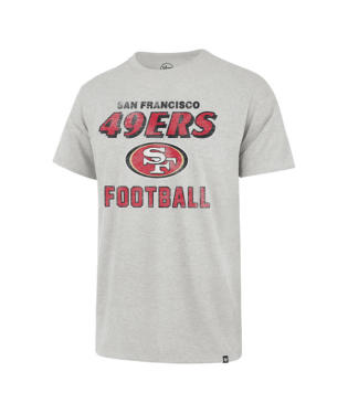 SAN FRANCISCO 49ERS RELAY GREY DOZER FRANKLIN TEE MEN M - 2XL - 757 Sports Collectibles