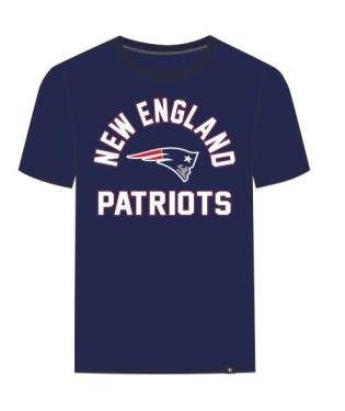 NEW ENGLAND PATRIOTS LIGHT NAVY PRO ARCH SUPER RIVAL TEE MEN M-L - 757 Sports Collectibles