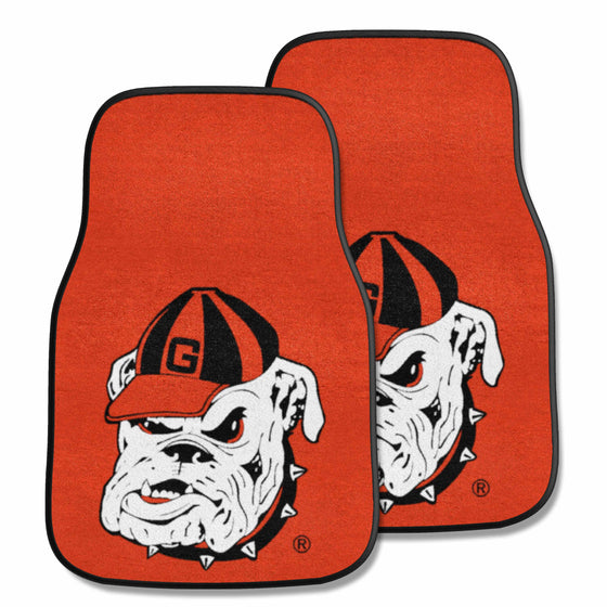 Georgia Bulldogs Front Carpet Car Mat Set - 2 Pieces