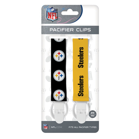 Pittsburgh Steelers - Pacifier Clip 2-Pack - 757 Sports Collectibles