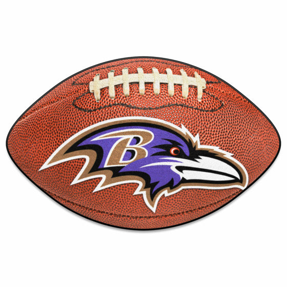 Baltimore Ravens Football Rug - 20.5in. x 32.5in.