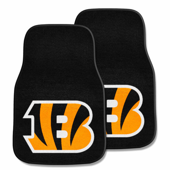 Cincinnati Bengals Front Carpet Car Mat Set - 2 Pieces